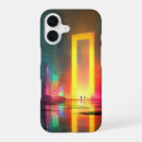 Search for futuristic city iphone cases Night