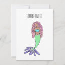 Search for pink and blue mermaid invitations For her