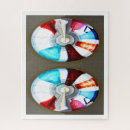 Search for art glass puzzles Red