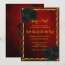 Search for blood red invitations Hallowedding
