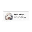 Search for sheepdog labels Old english sheepdog