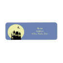Search for haunted house return address labels Trick or treat