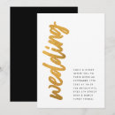 Search for black and gold foil wedding invitations Modern