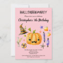 Search for kids halloween birthday invitations Pumpkin