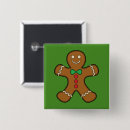 Search for gingerbread man badges Red