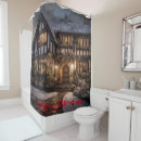 Search for christmas lights shower curtains Red
