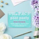 Search for water birthday invitations Pool party