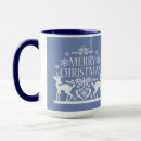 Search for blue reindeer mugs Merry christmas