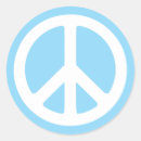 Search for blue peace symbol stickers White