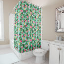 Search for tropical leaf shower curtains Pink
