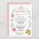 Search for pink gold quinceanera invitations Quinceañera