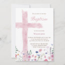 Search for pink flower invitations Watercolor
