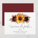 Search for sunflower save the dates Rustic