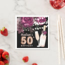 Search for wine napkins 50th birthday