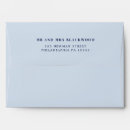 Search for dusty blue envelopes Minimalist