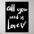 Search for all you need is love posters Stylish