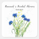 Search for blue cornflowers stickers Watercolor