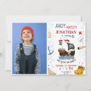 Search for boy pirate birthday invitations Watercolor