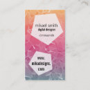 Search for polygon business cards Trendy
