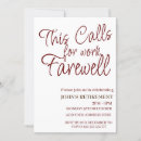 Search for farewell invitations Simple womens retirement