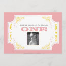 Search for circus ticket birthday invitations Pink
