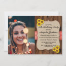 Search for sunflower party invitations Wood