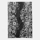 Search for black and white squares tea towels Abstract