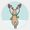 Search for dancing reindeer stickers Merry christmas