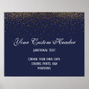 Search for navy and gold wedding posters Elegant