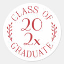 Search for red and white graduation stickers Typography
