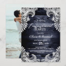 Search for photo engagement party invitations Rustic
