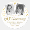 Search for anniversary photo wedding stickers 50 years