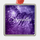 Search for purple star christmas tree decorations Violet