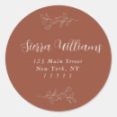 Search for rounded return address labels Elegant