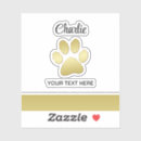 Search for gold paw stickers Pet