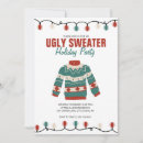 Search for ugly sweater party invitations Red and green