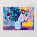Search for vintage floral still life postcards Bouquet