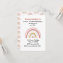 Search for boho rainbow 1st birthday invitations Heart