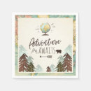 Search for adventure awaits napkins Baby shower