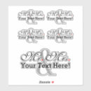 Search for his and her stickers Newly weds