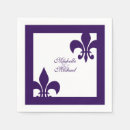 Search for fleur de lis napkins Purple