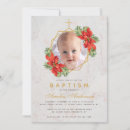 Search for christmas christening invitations Gold cross