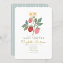 Search for strawberry baby shower invitations Gender neutral