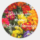 Search for flower blessings stickers Birthday