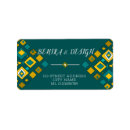 Search for tribal return address labels Colourful
