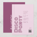 Search for pink disco invitations Bold