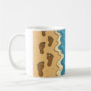 Search for beach footprints mugs Vacation