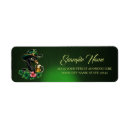 Search for st patrick day return address labels Shamrock