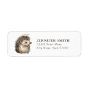 Search for hedgehog return address labels Cute