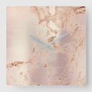 Search for pink marble clocks Blush
